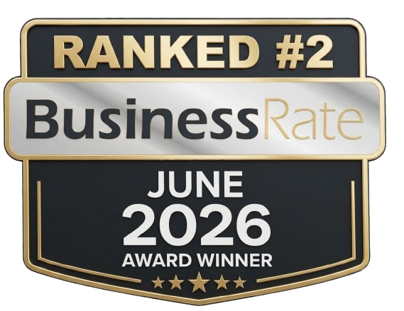 BusinessRate Ranked #2 Award Badge, June 2026